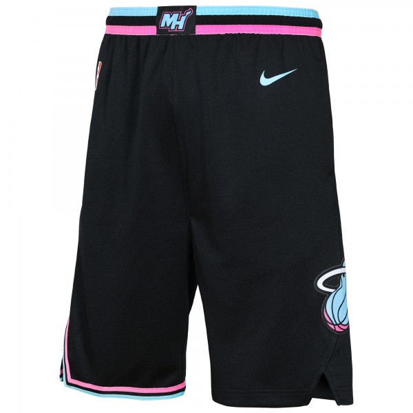 Подростковая Miami Heat Nike Black 2025/26 City Edition Swingman Performance Shorts
