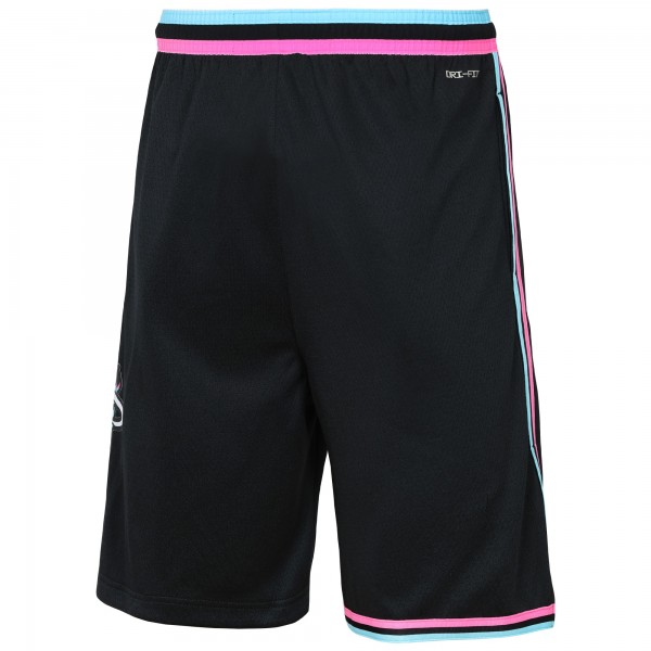 Подростковая Miami Heat Nike Black 2025/26 City Edition Swingman Performance Shorts