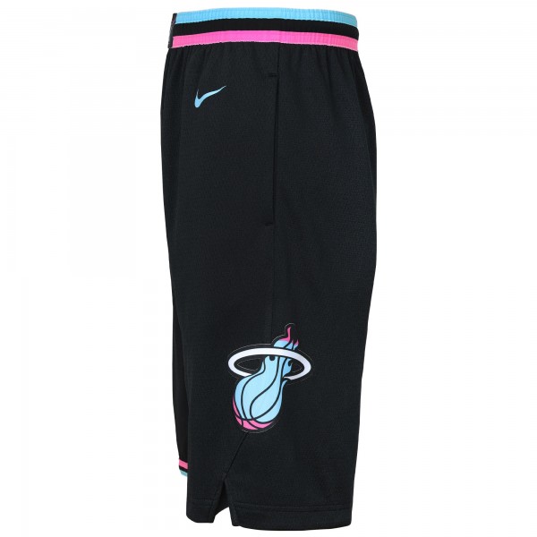Подростковая Miami Heat Nike Black 2025/26 City Edition Swingman Performance Shorts