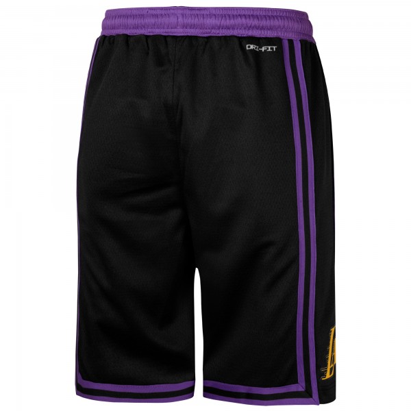 Подростковая Los Angeles Lakers Nike Black 2025/26 City Edition Swingman Performance Shorts