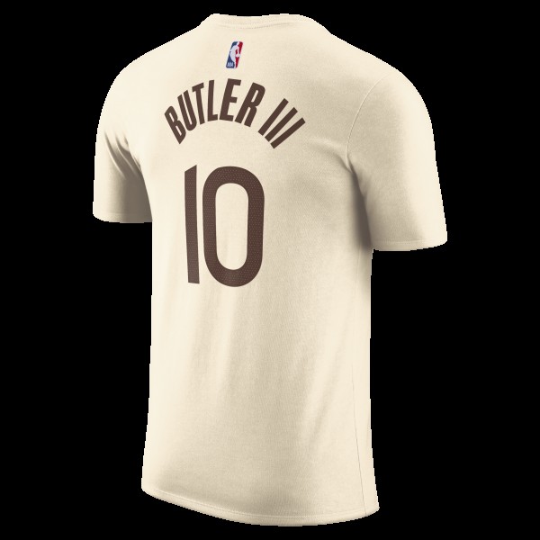 Unisex Golden State Warriors Jimmy Butler III Nike Tan 2025/26 City Edition Name & Number T-Shirt - City Edition