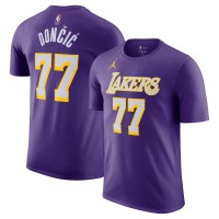 Футболка Unisex Los Angeles Lakers Luka Dončić Jordan Brand Purple Name & Number - Statement Edition