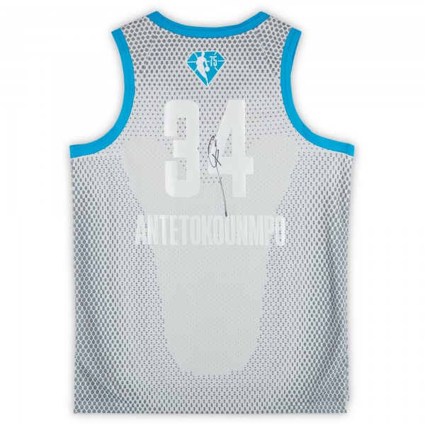 Giannis Antetokounmpo Milwaukee Bucks Autographed Fanatics Authentic Jordan Brand 2021-22 All-Star Swingman Jersey