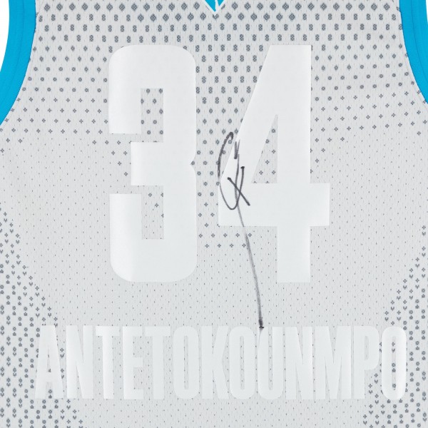 Giannis Antetokounmpo Milwaukee Bucks Autographed Fanatics Authentic Jordan Brand 2021-22 All-Star Swingman Jersey