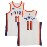 Jalen Brunson New York Knicks Autographed Fanatics Authentic White Nike 2024-25 City Edition Authentic Jersey
