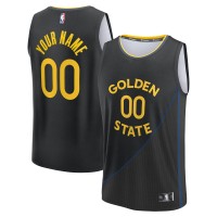 Именная игровая джерси Golden State Warriors Fanatics Black Fast Break  - Statement Edition