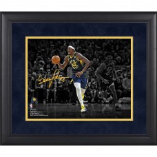 Pascal Siakam Indiana Pacers Facsimile Signature Fanatics Authentic Framed 11 x 14 Spotlight Photograph