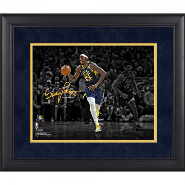 Pascal Siakam Indiana Pacers Facsimile Signature Fanatics Authentic Framed 11 x 14 Spotlight Photograph