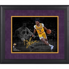 Bronny James Los Angeles Lakers Facsimile Signature Fanatics Authentic Framed 11 x 14 Spotlight Photograph