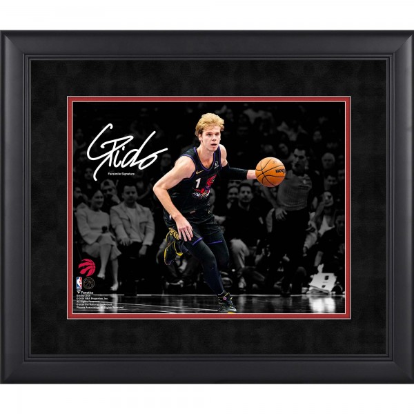 Gradey Dick Toronto Raptors Facsimile Signature Fanatics Authentic Framed 11 x 14 Spotlight Photograph