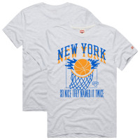 Футболка Unisex New York Knicks Homage Ash Hometown Edition Tri-Blend