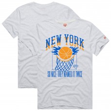 Unisex New York Knicks Homage Ash Hometown Edition Tri-Blend T-Shirt