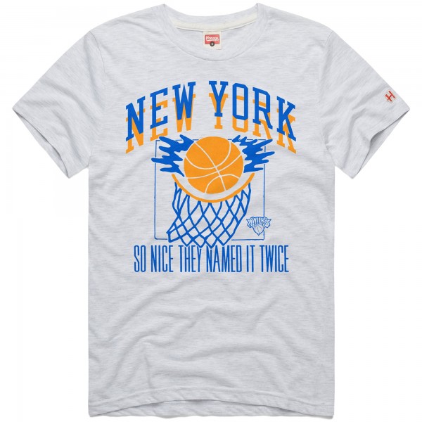 Unisex New York Knicks Homage Ash Hometown Edition Tri-Blend T-Shirt
