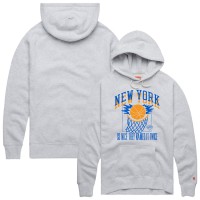 Unisex New York Knicks Homage Ash Hometown Edition Tri-Blend Raglan Pullover Hoodie
