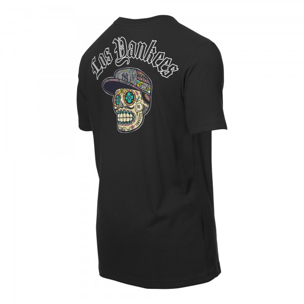 New York Yankees New Era Black Sugar Skulls T-Shirt