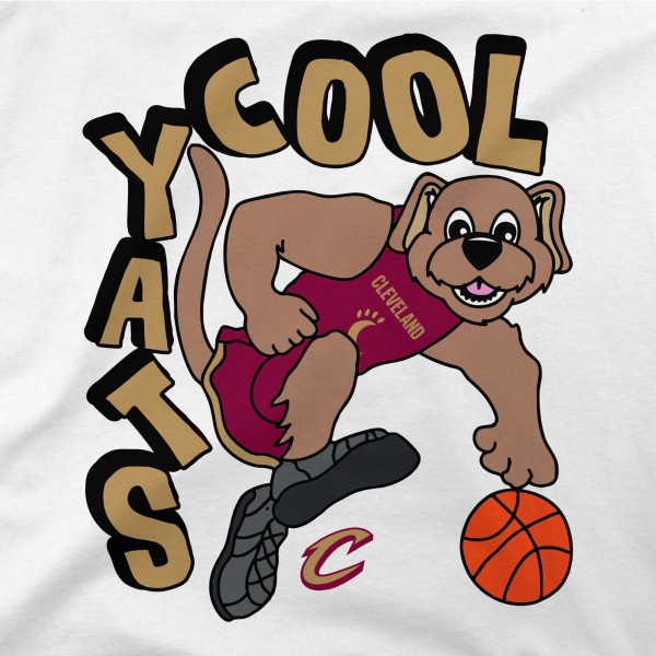 Cleveland Cavaliers Stadium Essentials White NBA x Staycool Mascot Oversized T-Shirt