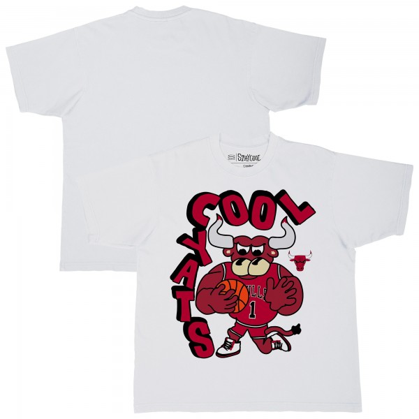 Футболка Chicago Bulls Stadium Essentials White NBA x Staycool Mascot Oversized