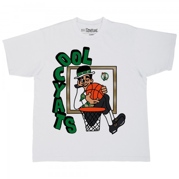 Boston Celtics Stadium Essentials White NBA x Staycool Mascot Oversized T-Shirt