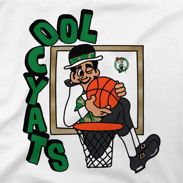 Boston Celtics Stadium Essentials White NBA x Staycool Mascot Oversized T-Shirt