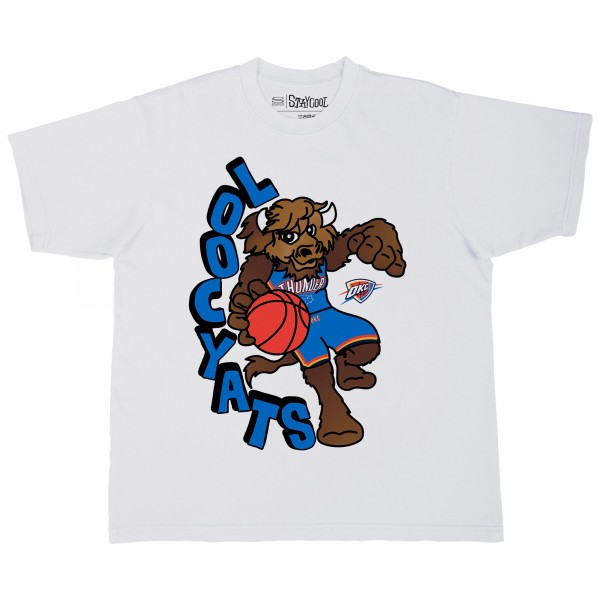 Футболка Oklahoma City Thunder Stadium Essentials White NBA x Staycool Mascot Oversized