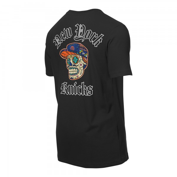 New York Knicks New Era Black Sugar Skulls T-Shirt