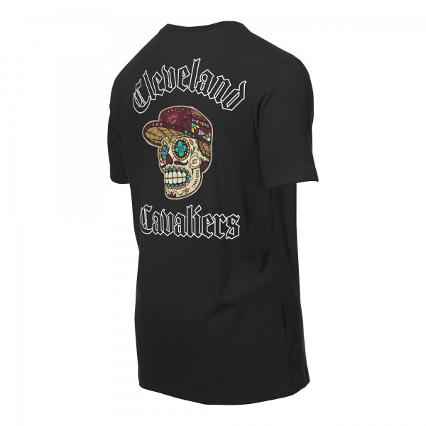 Cleveland Cavaliers New Era Black Sugar Skulls T-Shirt