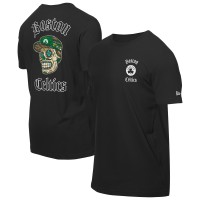 Boston Celtics New Era Black Sugar Skulls T-Shirt