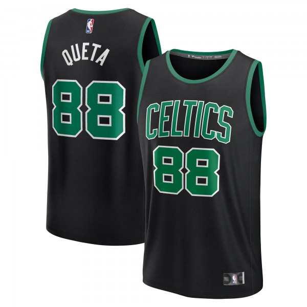 Джерси Boston Celtics Neemias Queta Fanatics Black Fast Break Replica Player - Statement Edition
