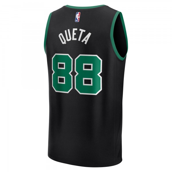 Джерси Boston Celtics Neemias Queta Fanatics Black Fast Break Replica Player - Statement Edition