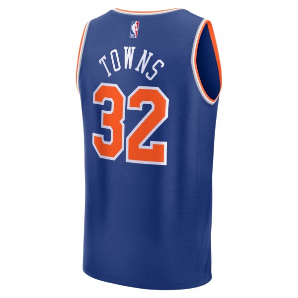 Джерси New York Knicks Karl-Anthony Towns Fanatics Blue Fast Break Replica Player - Icon Edition