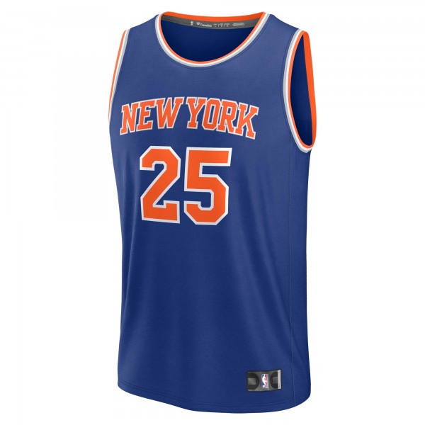 Джерси New York Knicks Mikal Bridges Fanatics Blue Fast Break Replica Player - Icon Edition