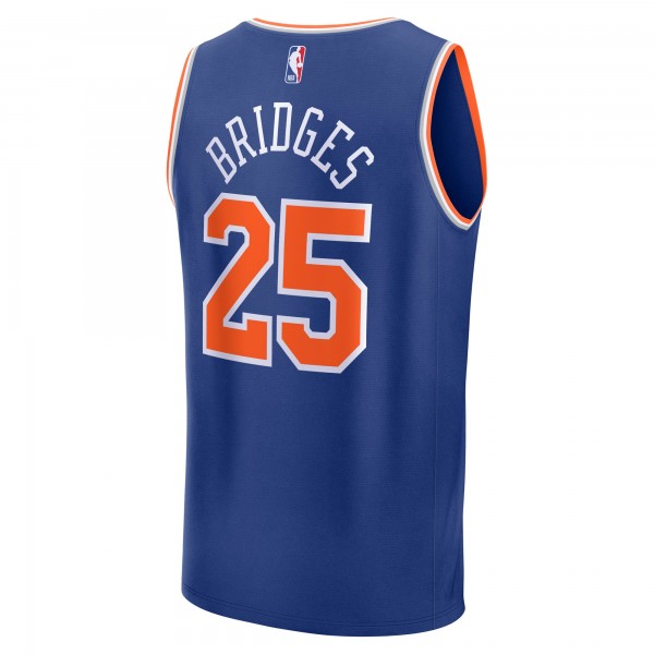 Джерси New York Knicks Mikal Bridges Fanatics Blue Fast Break Replica Player - Icon Edition
