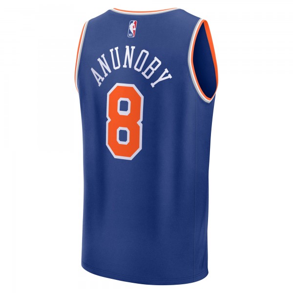 Джерси New York Knicks OG Anunoby Fanatics Blue Fast Break Replica Player - Icon Edition