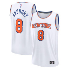 Джерси New York Knicks OG Anunoby Fanatics White Fast Break Replica - Association Edition