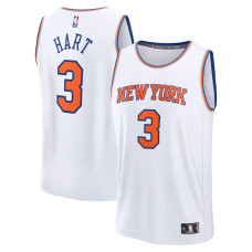 Джерси New York Knicks Josh Hart Fanatics White Fast Break Replica - Association Edition