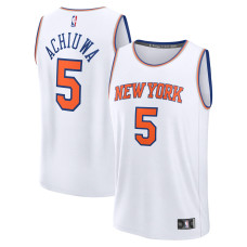 Джерси New York Knicks Precious Achiuwa Fanatics White Fast Break Replica - Association Edition
