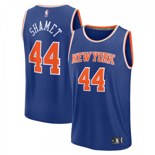 Джерси New York Knicks Landry Shamet Fanatics Blue Fast Break Replica Player - Icon Edition