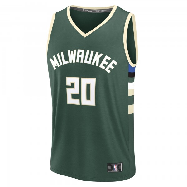 Джерси Milwaukee Bucks A.J. Green Fanatics Hunter Green Fast Break Replica Player - Icon Edition