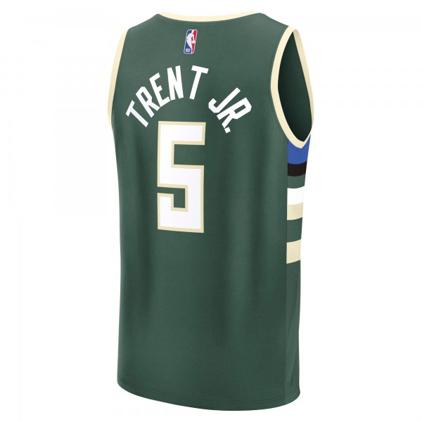 Джерси Milwaukee Bucks Gary Trent Jr. Fanatics Hunter Green Fast Break Replica Player - Icon Edition