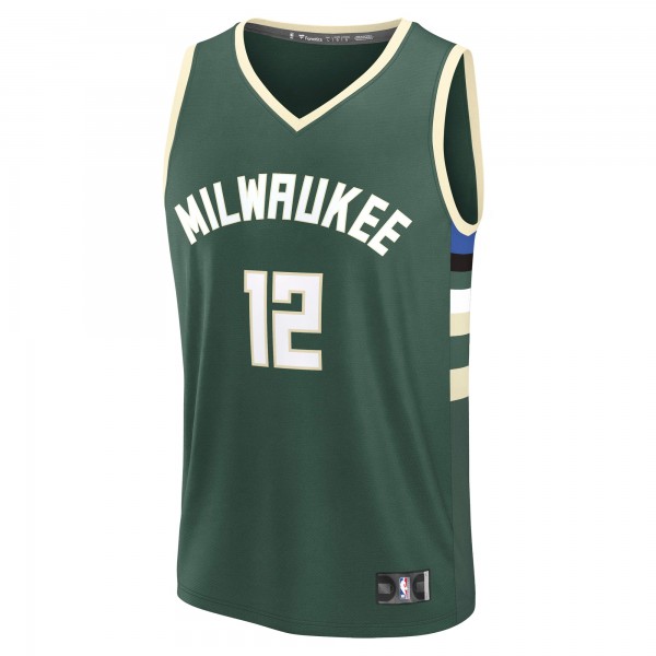 Джерси Milwaukee Bucks Taurean Prince Fanatics Hunter Green Fast Break Replica Player - Icon Edition