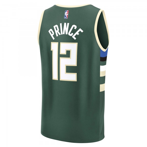 Джерси Milwaukee Bucks Taurean Prince Fanatics Hunter Green Fast Break Replica Player - Icon Edition