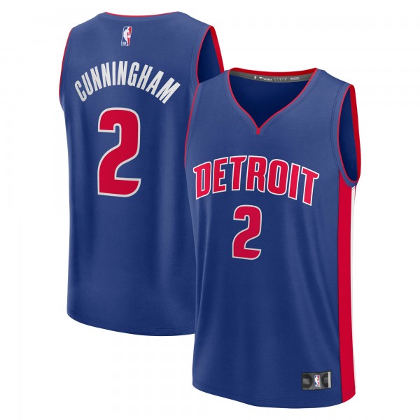 Джерси Detroit Pistons Cade Cunningham Fanatics Blue Fast Break Replica Player - Icon Edition