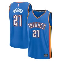 Игровая джерси Oklahoma City Thunder Aaron Wiggins Blue Fast Break Replica Player - Icon Edition