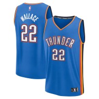 Игровая джерси Oklahoma City Thunder Cason Wallace Blue Fast Break Replica Player - Icon Edition