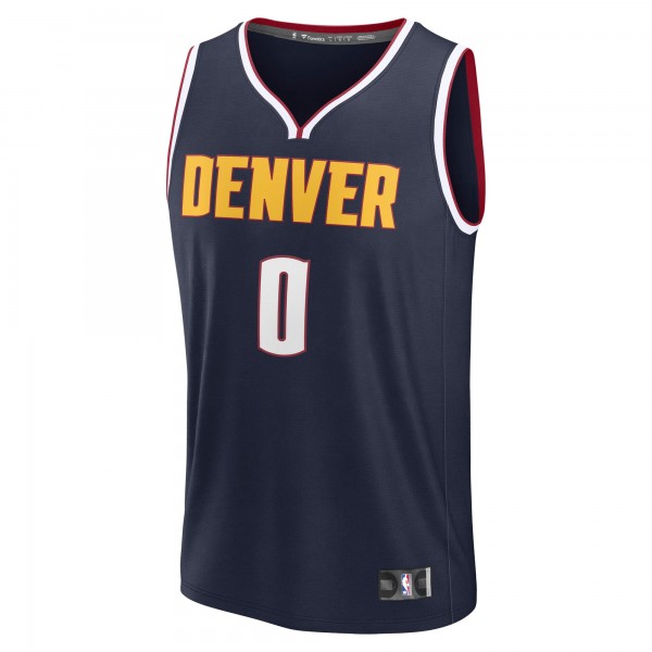 Джерси Denver Nuggets Christian Braun Fanatics Navy Fast Break Replica Player - Icon Edition