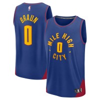 Джерси Denver Nuggets Christian Braun Fanatics Blue Fast Break Replica Player - Statement Edition
