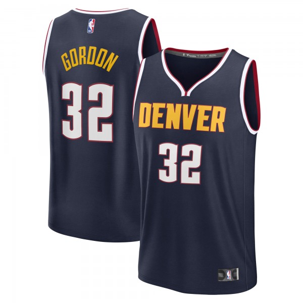 Джерси Denver Nuggets Aaron Gordon Fanatics Navy Fast Break Replica Player - Icon Edition