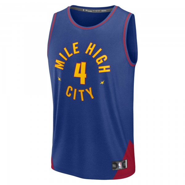 Джерси Denver Nuggets Russell Westbrook Fanatics Blue Fast Break Replica Player - Statement Edition