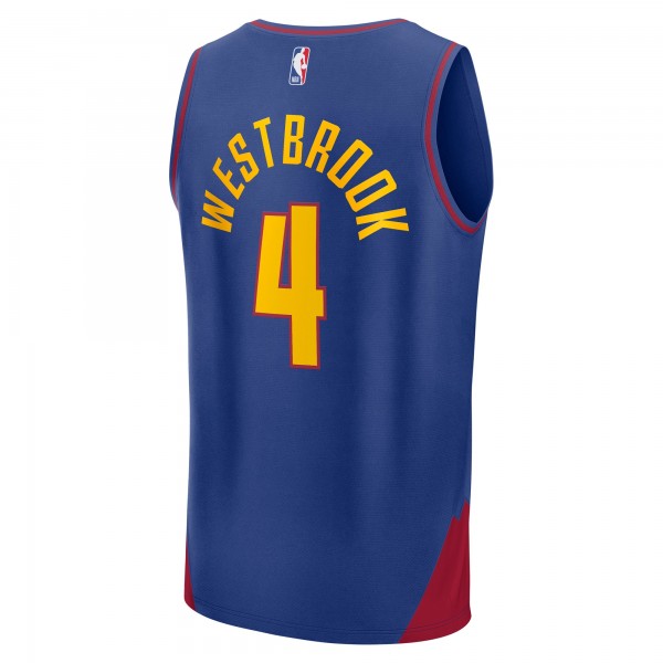 Джерси Denver Nuggets Russell Westbrook Fanatics Blue Fast Break Replica Player - Statement Edition