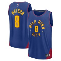 Джерси Denver Nuggets Peyton Watson Fanatics Blue Fast Break Replica Player - Statement Edition